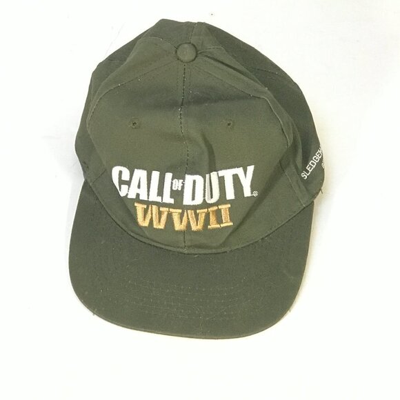 Video Game Gamer Call of Duty WW2 Adjustable ARMY Green Cap Hat - Picture 2 of 4
